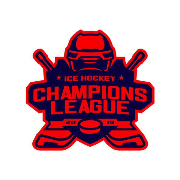 Champions League Ice Hockey logo template Thumbnail
